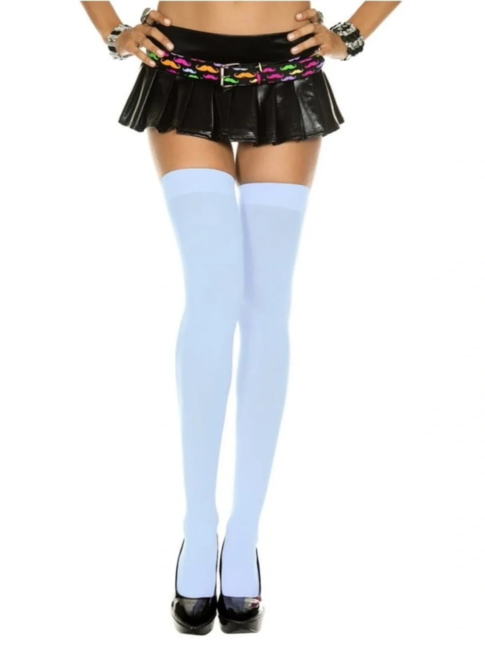 Brand New-Leg Avenue Light Blue Thigh Tights